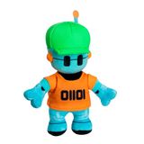 Bizak Stumble Guys 64117260-1 Pluche dier, 16,5 cm, Robot Guy, 6 epische karakters, zacht en behaaglijk speelgoed, ideaal voor alle leeftijden