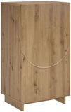 vidaXL Schoenenkast 48 x 38 x 87,5 cm Bewerkt hout Artisanaal eiken