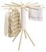 Sèche-linge pliable - Barreaux en bois - Peu encombrant - 111 x 121 cm