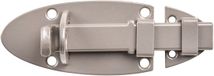 Alberts DURAVIS® Grendel, met platte handgreep, perlbeige duplexbeschichtet RAL 1035, plaat 90 x 44 mm