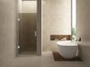 Wiesbaden Less nisdeur 800 x 2000 x 8 mm nano vintage brons glas/mat wit