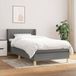 Maison Exclusive - Boxspringbed met matras, **donkergrijs**, 80 x 200 cm, textiel