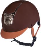 HKM sports HKM Cap Rijhelm Edinburgh Bruin verstelbaar maat S (53-55 cm)