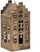 Mansion Atmosphere Decohanger huis antiek goud 8x8x18,5cm
