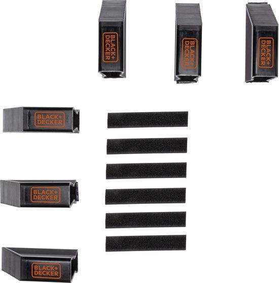 BLACK+DECKER Bagagesteun Set van 6 Stuks - Kofferbak Organizer - Zwart
