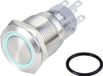 TRU COMPONENTS TC-10090952 LAS1-AGQ-11ZE/B/24V/S Vandalismebestendige druktoets 250 V/AC 3 A 1x aan/aan Continu Blauw IP65 1 stuk(s)