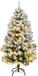 vidaXL Kunstkerstboom met scharnieren 150 LED's en kerstballen 150 cm