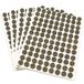 Adsamm® 540 stuks viltglijders Ø 10 mm bruin rond 3,5 mm dik