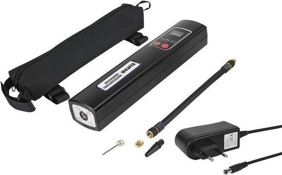 EUFAB 21077 Compressor 8 bar 230V - Laadbaar - Digitaal display - Met werklamp