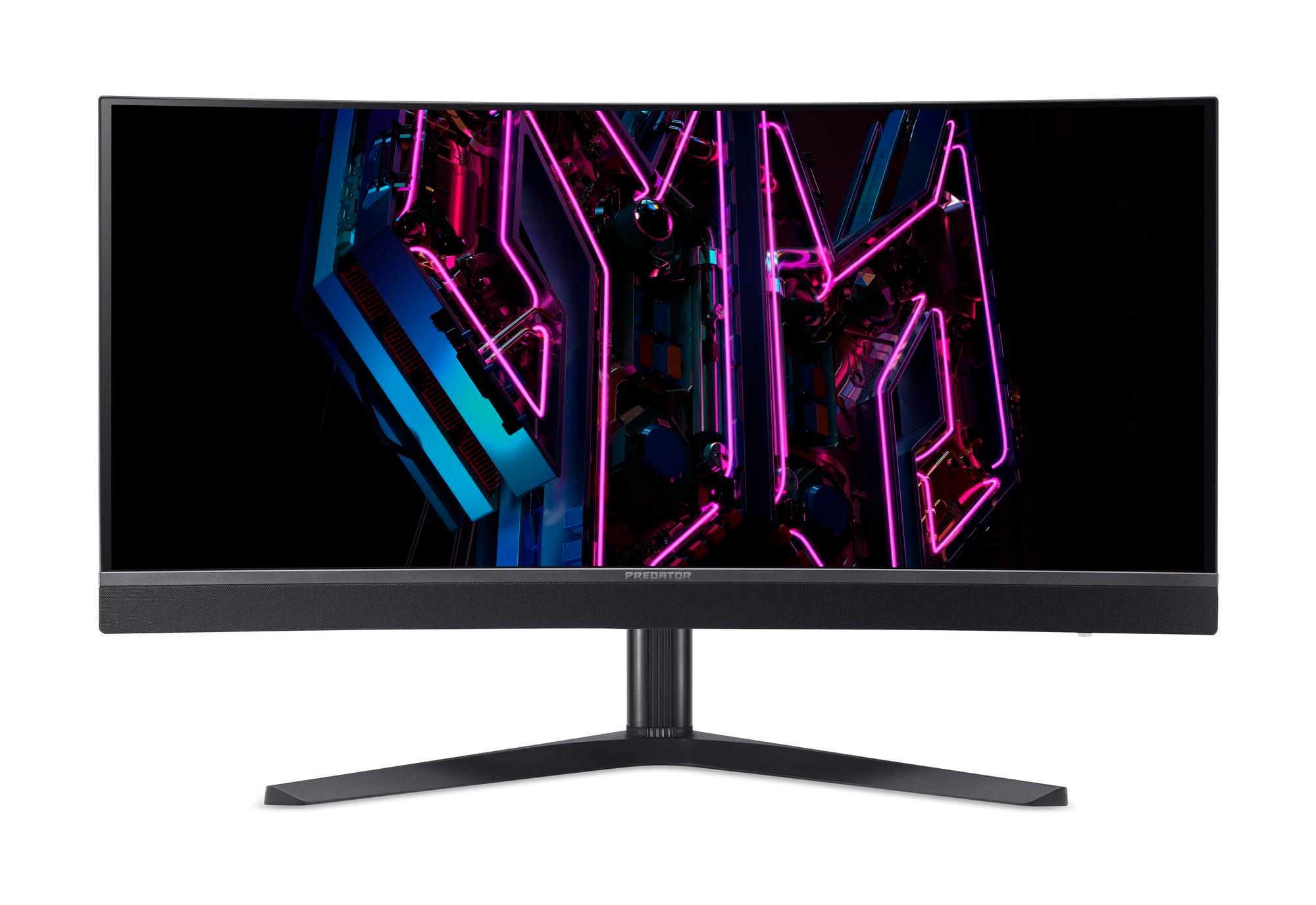 Acer Predator 34" UltraWide Quad HD OLED Gaming Monitor - Curved, 175Hz, HDR, Black