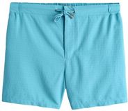 Next - Heren - Signature zwemshort met wafelstructuur, ultrazacht, 5 inch - Blauw
