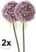 Panda - 2x Lila sierui kunstbloemen 70 cm