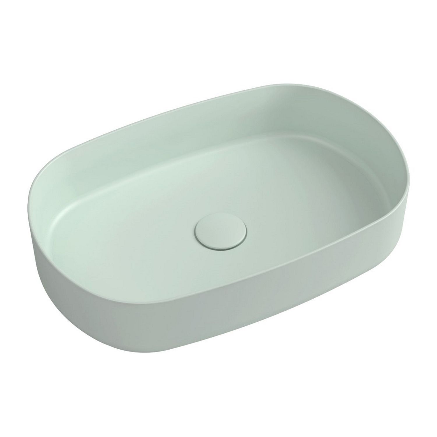 Sapho Infinity Wastafel - 55x36 cm - Mat Mint Groen - Keramiek - 8719304940517