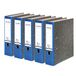 Originele FALKEN Originele 5-pack gerecyclede mappen wolk marmer. Made in Germany. 8 cm breed DIN A4 blauwe rug ringmap ordners ordners briefordner kantoormap kartonnen ordner CO2-neutraal blauwe engel