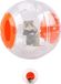 Balle d'exercice pour hamster - Balle de course et roue pour petits animaux (119 cm, orange)