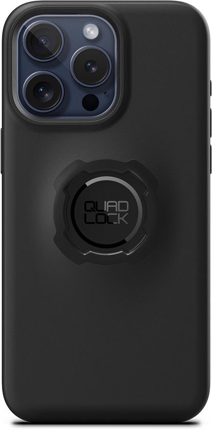 Quad Lock iPhone 15 Pro Max Hoesje Zwart