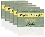 Papier d'Armenie - Armenisch papier - 5 x briefjes van 12 vellen 3 strepen.