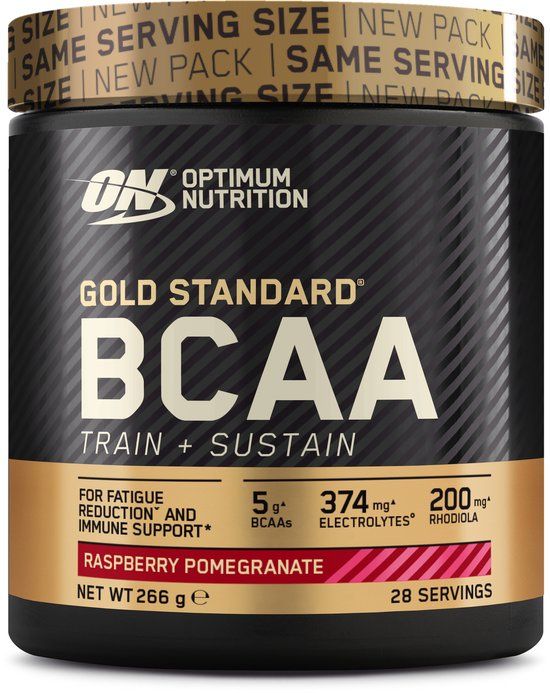Optimum Nutrition Gold Standard BCAA - Framboos & Granaatappel - Aminozuren - Train & Sustain - 266 gram