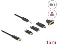 Delock Active Optical 5 in 1 HDMI Cable 8K 60 Hz 15 m