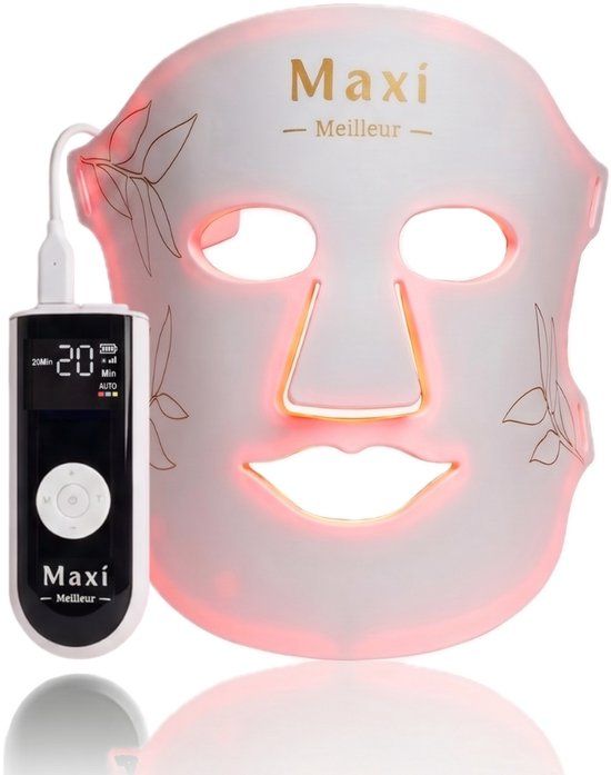 Maxi Meilleur Pro Series LED Gezichtsmasker Lichttherapie