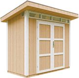 Timbela M901A-HARVEST HONEY - LP SmartSide Tuinhuis op houtbasis - 3 m² - L161xL293xH239 cm - met vloer en verf