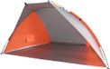Gerkimex B.V. Beachshelter strandtent/windscherm - oranje/grijs - 270 x 120 cm