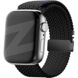 Bandz Apple Watch Ultra gevlochten band met P-buckle (zwart)
