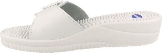 Scholl Slippers New Massage PVC Vrouwen - Wit - Maat 42