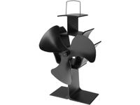 Eurom Kamin Vento 3 Haard-/houtkachel Ventilator - Zwart