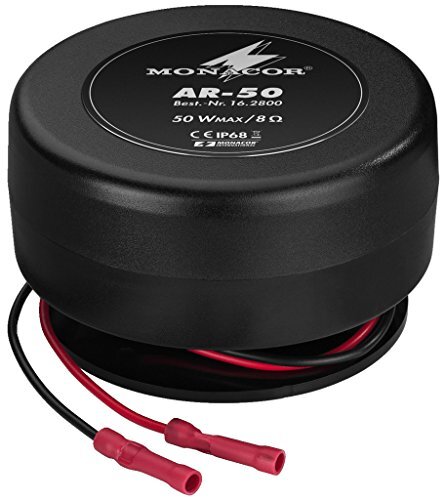 Monacor AR-50 16.2800 Weerbestendige Audio Exurer/Resonator Zwart