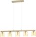 EGLO Castralvo Hanglamp - 5 lichts - E27 - glas - Bruin, grijs