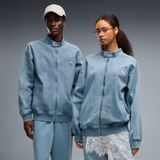 PUMA FUTURE.PUMA.ARCHIVE T7 Relaxed trainingsjack van verwassen keper Uniseks XXL, Cool Blue