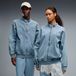 PUMA FUTURE.PUMA.ARCHIVE T7 Relaxed trainingsjack van verwassen keper Uniseks XXL, Cool Blue