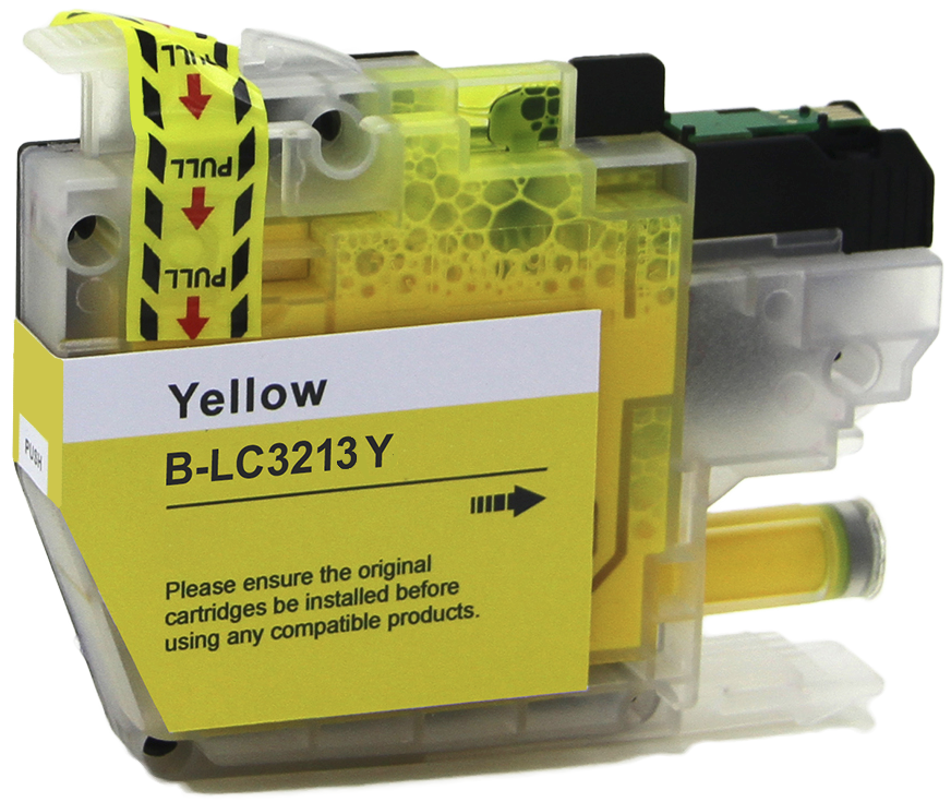 Huismerk inktcartridge voor Brother LC-3213XL geel