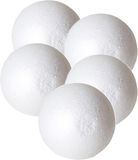 Gerimport Piepschuim hobby vormen DIY ballen - 5x - styropor bollen - 10 cm