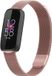 Strap-it Milanees Smartwatch bandje - Geschikt voor Fitbit Luxe - Rosé Pink