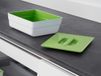 Hailo On-Top Behälter 4 l mit Deckel, Plastique vert clair/blanc / Récipient universel / Boîte à ustensiles