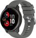 Strap-it Siliconen bandje voor Garmin Smartwatch - Donkergrijs