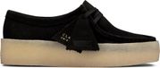 Clarks - Wallabee Cup - Dames - Zwart Nubuck - Maat 38