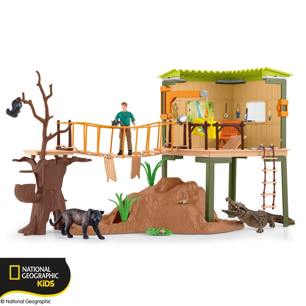 Schleich WILD LIFE Avonturenstation - Jungle Speelset met Dierenfiguren - 42507
