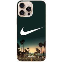 Maniacase Download Iphone 16 Pro Max nike logo arrière-plan Palmiers de Californie la nuit