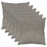 vidaXL Kussensloop Lichtgrijs 70 x 70 cm (6 stuks)