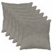 vidaXL Kussensloop Lichtgrijs 70 x 70 cm (6 stuks)