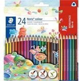 STAEDTLER Noris colour 187 Kleurpotloden – 24 kleuren, driehoekig