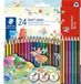 STAEDTLER Noris colour 187 Kleurpotloden – 24 kleuren, driehoekig