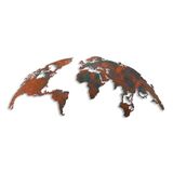 Handgeschilderd, Icecat Handgeschilderd, decoratief metalen wandaccessoire, 150 cm x 59 cm, 100% metaal (1,5 mm), uniek kunststuk voor woondecoratie, stijlvol en duurzaam ontwerp