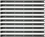 Alberts 862794 heng | zwart | rol Ø14 mm | 700 x 35 mm | Set van 10
