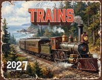 KingCompany Vintage Trains Wandkalender 2027