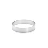 De Buyer ronde gebakring, roestvrij staal, hoogte 4,5 cm, zilver, 22,2 x 22,2 x 4,1 cm