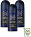 Nivea 3 x NIVEA MEN Deep Deodorant Roller - 50 ml
